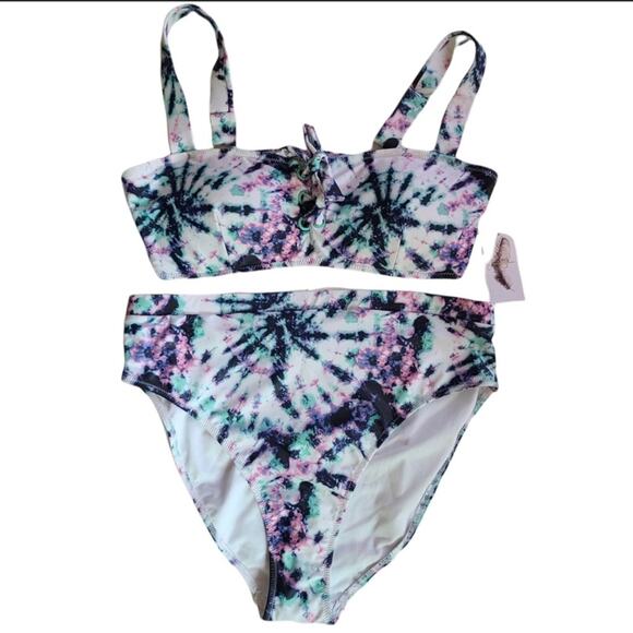 NWT Jessica Simpson  Mist Tie Dyed Two Pieces Bikini - Picture 4 of 4